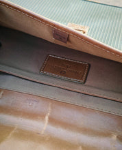 Load image into Gallery viewer, Vintage Charles Jourdan Actif Paris Leather & Canvas Briefcase Document Bag