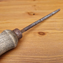 Load image into Gallery viewer, Vintage Round File Tool with Turned Wood Wooden Handle 24.8cm Long