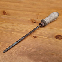 Load image into Gallery viewer, Vintage Round File Tool with Turned Wood Wooden Handle 24.8cm Long