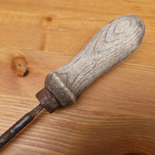 Load image into Gallery viewer, Vintage Round File Tool with Turned Wood Wooden Handle 24.8cm Long