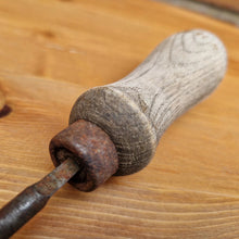 Load image into Gallery viewer, Vintage Round File Tool with Turned Wood Wooden Handle 24.8cm Long