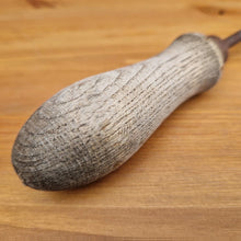 Load image into Gallery viewer, Vintage Round File Tool with Turned Wood Wooden Handle 24.8cm Long