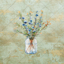 Load image into Gallery viewer, Flowers In Glass Vase Clipart - 20 High Quality PNG Images - Digital Download - Card Making, Mixed Media, Digital Paper Craft
