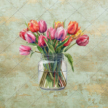 Load image into Gallery viewer, Flowers In Glass Vase Clipart - 20 High Quality PNG Images - Digital Download - Card Making, Mixed Media, Digital Paper Craft