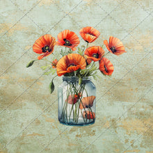 Load image into Gallery viewer, Flowers In Glass Vase Clipart - 20 High Quality PNG Images - Digital Download - Card Making, Mixed Media, Digital Paper Craft