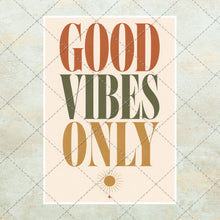 Load image into Gallery viewer, 20 Good Vibes Only Prints, Retro 70s Wall Art Poster Bundle, A4 Digital Download