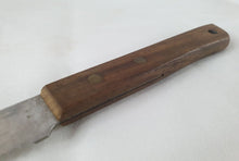 Load image into Gallery viewer, Vintage Long Stainless Steel Bread / Meat Carving Knife, Wooden Handle