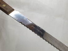 Load image into Gallery viewer, Vintage Long Stainless Steel Bread / Meat Carving Knife, Wooden Handle