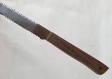 Load image into Gallery viewer, Vintage Long Stainless Steel Bread / Meat Carving Knife, Wooden Handle