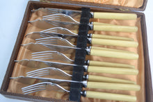 Load image into Gallery viewer, Vintage 12 Piece Stainless Steel Knives & Forks - Sheffield England, In Original Case