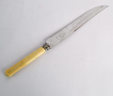 Load image into Gallery viewer, Vintage  Kitchen Cutting  Knife with Stainless Steel  Blade and Plastic Handle 1980s