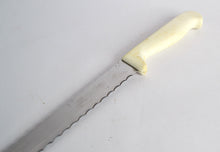 Load image into Gallery viewer, Vintage Richardson Sheffield, England Kitchen Steak Knife White Plastic Handle