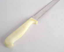 Load image into Gallery viewer, Vintage Richardson Sheffield, England Kitchen Steak Knife White Plastic Handle