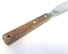 Load image into Gallery viewer, Vintage Retro Spreader Cake Icing  Spatula Wood Handle, Kitchen Utensil, Kitchenalia