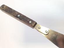 Load image into Gallery viewer, Vintage Retro Spreader Cake Icing  Spatula Wood Handle, Kitchen Utensil, Kitchenalia