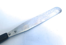 Load image into Gallery viewer, Vintage Retro Spreader Cake Icing Spatula Black Plastic Handle, Kitchen Utensil, Kitchenalia