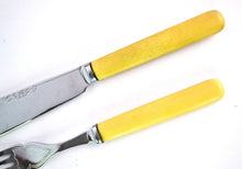 Load image into Gallery viewer, Vintage 12 Piece Stainless Steel Knives & Forks - Sheffield England, In Original Case