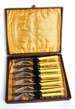 Load image into Gallery viewer, Vintage 12 Piece Stainless Steel Knives & Forks - Sheffield England, In Original Case
