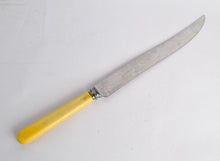 Load image into Gallery viewer, Vintage  Kitchen Cutting  Knife with Stainless Steel  Blade and Plastic Handle 1980s