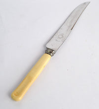 Load image into Gallery viewer, Vintage  Kitchen Cutting  Knife with Stainless Steel  Blade and Plastic Handle 1980s