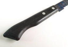 Load image into Gallery viewer, Vintage  Black Plastic Handle  Stainless Steel Kitchen Bread / Steak  Knife, Kitchenali 1990's,  Quality Steel, 32cm long