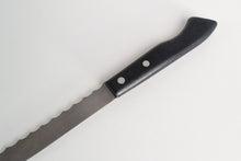 Load image into Gallery viewer, Richardson Sheffield Black Plastic Handle Bread / Steak Knife