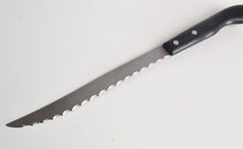Load image into Gallery viewer, Richardson Sheffield Black Plastic Handle Bread / Steak Knife