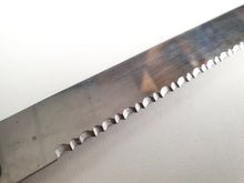 Load image into Gallery viewer, Vintage  Black Plastic Handle  Stainless Steel Kitchen Bread / Steak  Knife, Kitchenali 1990's,  Quality Steel, 32cm long