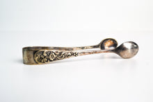 Load image into Gallery viewer, Vintage EPNS UMC & S A1 Silver Plate Sugar / Ice Tongs , Ornate Flower Design Handle, Collectors Item Vintage
