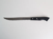 Load image into Gallery viewer, Richardson Sheffield Black Plastic Handle Bread / Steak Knife