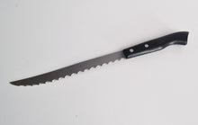 Load image into Gallery viewer, Richardson Sheffield Black Plastic Handle Bread / Steak Knife