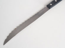 Load image into Gallery viewer, Richardson Sheffield Black Plastic Handle Bread / Steak Knife