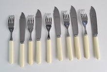 Load image into Gallery viewer, Vintage 5 Fish Knife and Fork Set, Stainless Chromium Plate