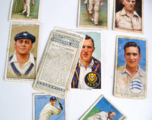 Load image into Gallery viewer, 10 Will's Player's Cigarette Cards - Cricketers, No duplicate cards, Sports Cricket Memorabilia