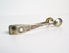 Load image into Gallery viewer, Vintage Nickel Silver Sugar / Ice Tongs , Ornate Design Handle, Collectors Item Vintage
