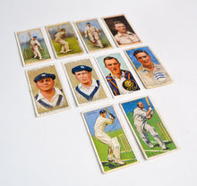 Load image into Gallery viewer, 10 Will's Player's Cigarette Cards - Cricketers, No duplicate cards, Sports Cricket Memorabilia
