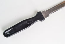 Load image into Gallery viewer, Vintage Kitchen Devil Black Plastic Handle  Stainless Steel Bread / Steak  Knife, Kitchenali 1990's, 31cm long