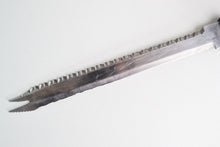 Load image into Gallery viewer, Vintage Kitchen Devil Black Plastic Handle  Stainless Steel Bread / Steak  Knife, Kitchenali 1990's, 31cm long