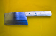 Load image into Gallery viewer, Vintage cleaver knife - Meat chopper with wooden handle - Chopping knife - Kitchen meat cleaver - Meat cutter - Chef's knife - Butchers tool