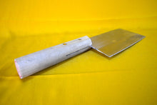 Load image into Gallery viewer, Vintage cleaver knife - Meat chopper with wooden handle - Chopping knife - Kitchen meat cleaver - Meat cutter - Chef's knife - Butchers tool