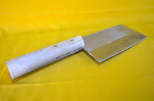 Load image into Gallery viewer, Vintage cleaver knife - Meat chopper with wooden handle - Chopping knife - Kitchen meat cleaver - Meat cutter - Chef's knife - Butchers tool