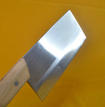 Load image into Gallery viewer, Vintage cleaver knife - Meat chopper with wooden handle - Chopping knife - Kitchen meat cleaver - Meat cutter - Chef's knife - Butchers tool
