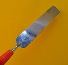 Load image into Gallery viewer, Vintage Retro Cake Icing Spreader Spatula Red Plastic Handle, Kitchen Utensil, Kitchenalia