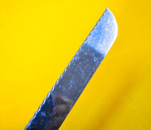 Load image into Gallery viewer, Vintage Wooden Handle Bread / Steak Knife, Retro Kitchen Knife, Kitchenalia