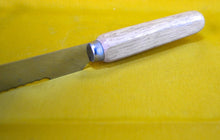 Load image into Gallery viewer, Vintage Wooden Handle Bread / Steak Knife, Retro Kitchen Knife, Kitchenalia