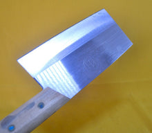 Load image into Gallery viewer, Vintage cleaver knife - Meat chopper with wooden handle - Chopping knife - Kitchen meat cleaver - Meat cutter - Chef's knife - Butchers tool