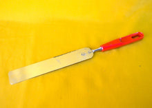 Load image into Gallery viewer, Vintage Retro Cake Icing Spreader Spatula Red Plastic Handle, Kitchen Utensil, Kitchenalia