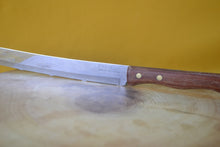 Load image into Gallery viewer, Vintage Prestige Wooden Handle Steak / Bread Knife – 31cm Kitchenware, Classic Kitchenalia