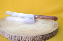 Load image into Gallery viewer, Vintage Prestige Wooden Handle Steak / Bread Knife – 31cm Kitchenware, Classic Kitchenalia