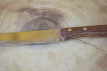 Load image into Gallery viewer, Vintage Prestige Wooden Handle Steak / Bread Knife – 31cm Kitchenware, Classic Kitchenalia